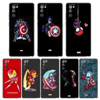 phone case for samsung note 8 9 10 m11 m12 m30s m32 m21 m51 f41 f62 m01 case silicone cover cartoon marvel heroes