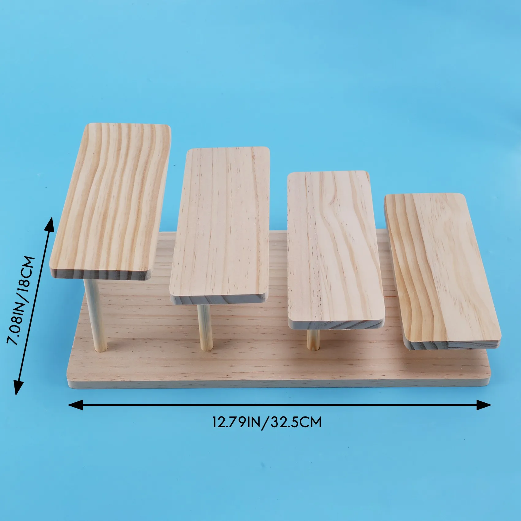 Assembleable Bamboo Sunglasses Stand Glasses Display Jewelry Holder Bracelet Watches Show Product 4
