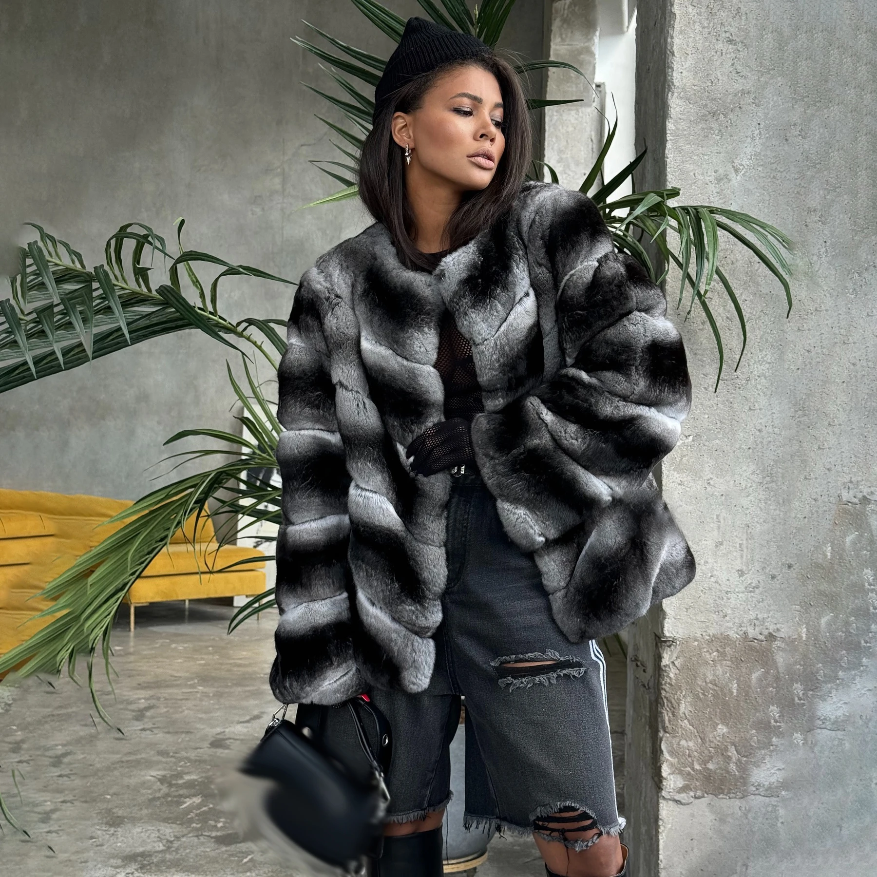 Пальто из натурального меха кролика рекс цельная кожа шубы для женщин зимняя