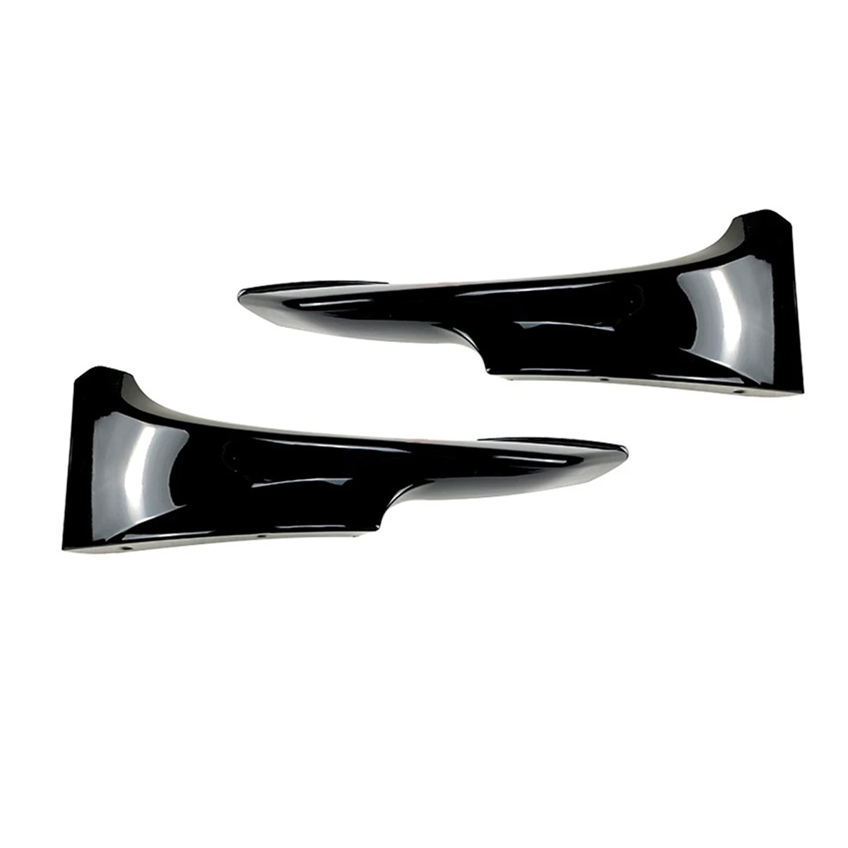 

For -BMW 3 Series E92 E93 M-Tech 325I 328I Late Stage 2009-2013 Front Corner Splitters Lip Bumper Spoiler Black