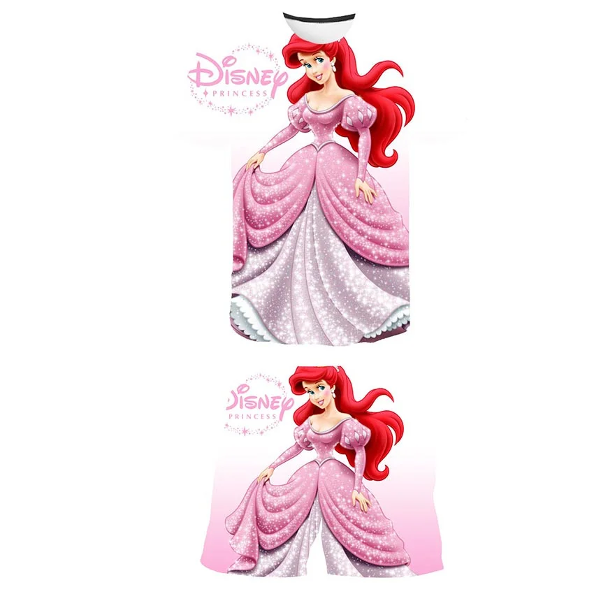 

Детский летний комплект с русалочкой, топ с принтом + шорты