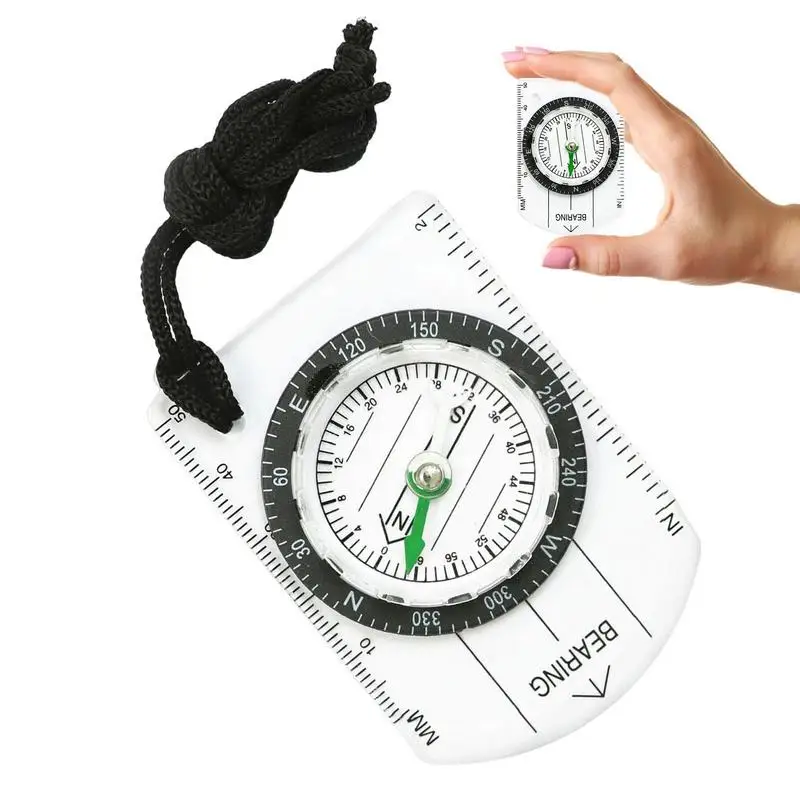 

Compass Navigation Map Reading Multifunctional Waterproof Compass Camping Hiking Scale Ruler Outdoor Orienteering Tools