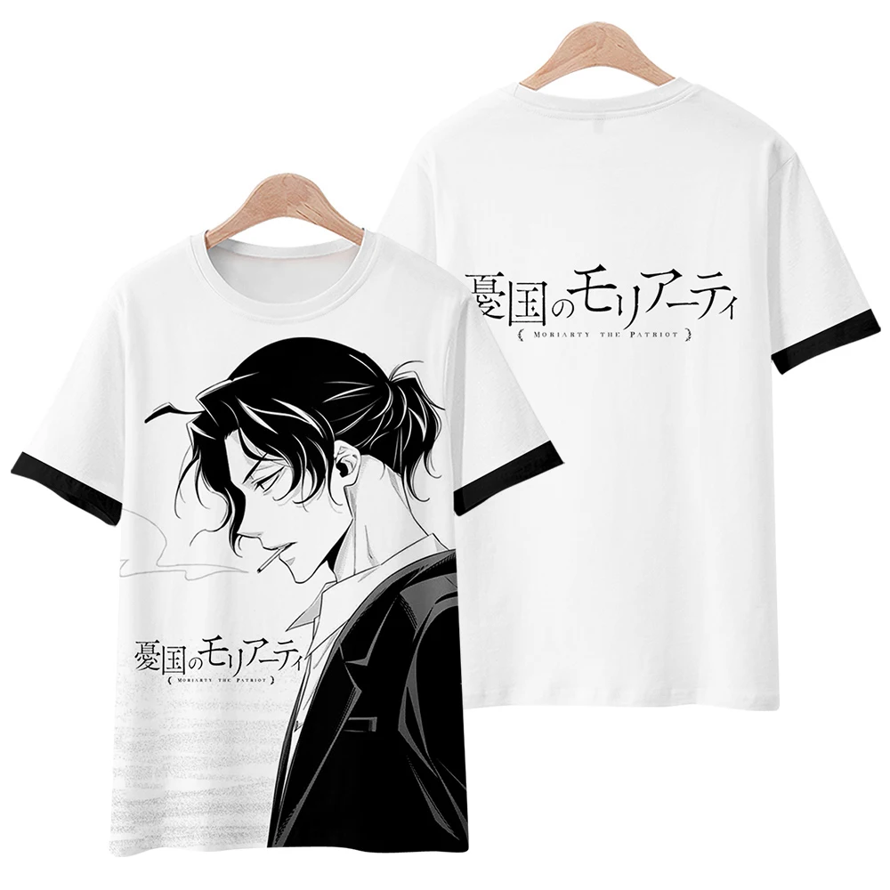 

New Yuukoku No Moriarty T-Shirts Anime 3D Print Men Women Casual Fashion Oversized Short Sleeve T Shirt Kids Tees Tops Clothing