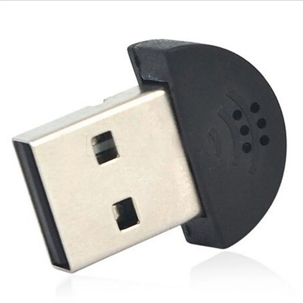 

Mic USB Microphone Recording Studio Tiny 10*8*0.5cm 360° Anti-noise Audio Black Computer Desktop Omnidirectional