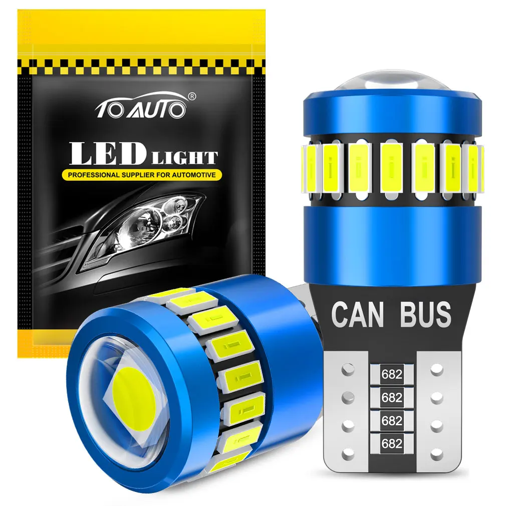 Лампы для чтения W5W T10 светодиод Шина CAN свет 30smd, 12 в пост. Тока, 2 шт.