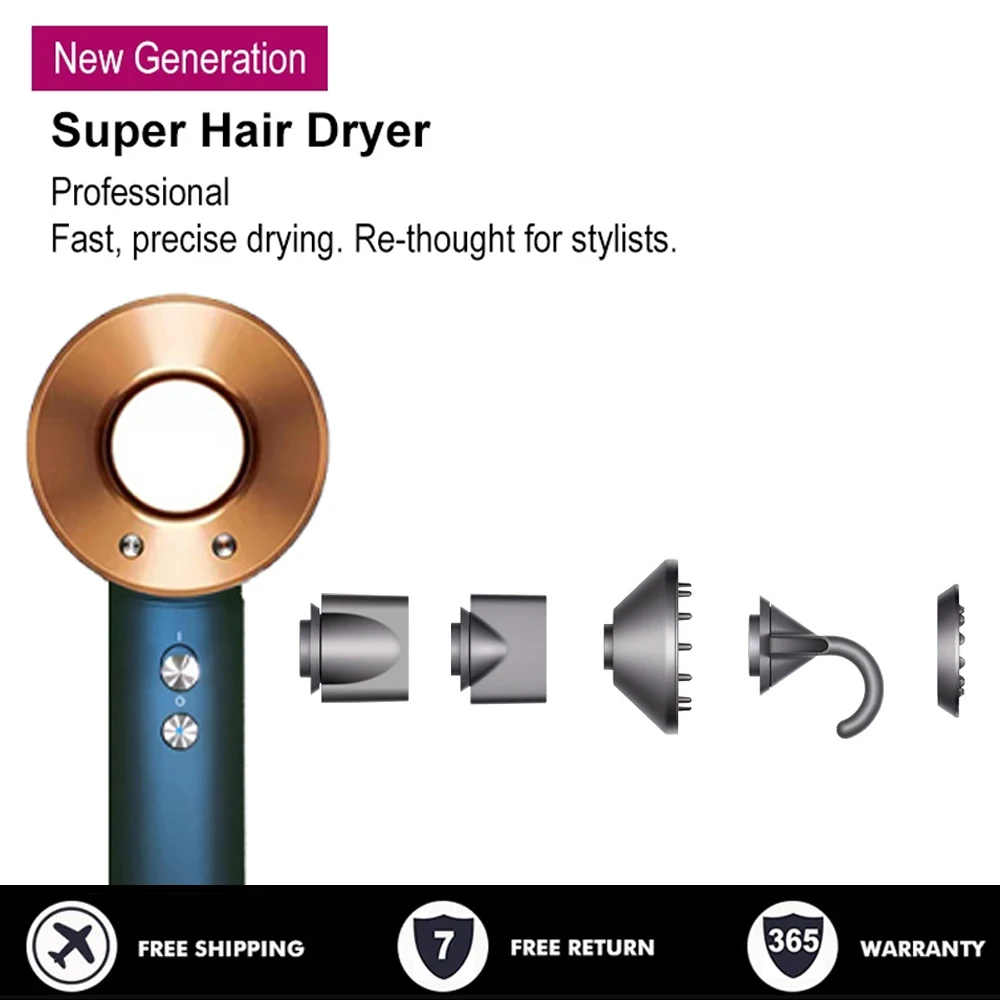 New Professional Hair Dryer Negative Ionic Professional Dryer Salon Blow Dryer Powerful Hairdryer Travel Home Dryer 110V/220V enlarge