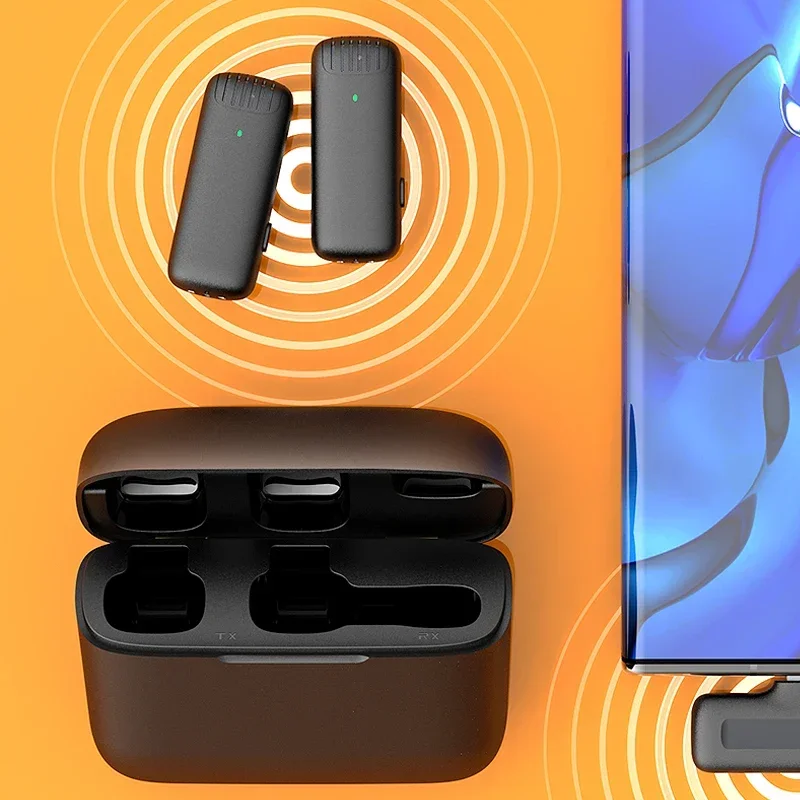 Беспроводной петличный микрофон J13 Type C 2 4 ГГц для iPhone Android