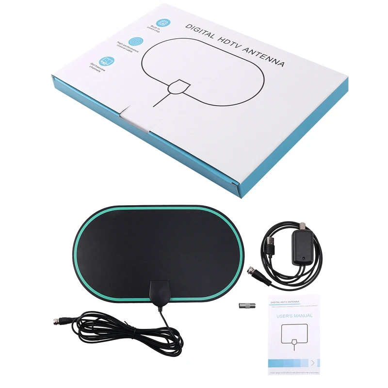 

Amplified HD Digital TV Antenna, Indoor & Outdoor, Supporting 4K 1080P & All Older Tvs Indoor HDTV Television