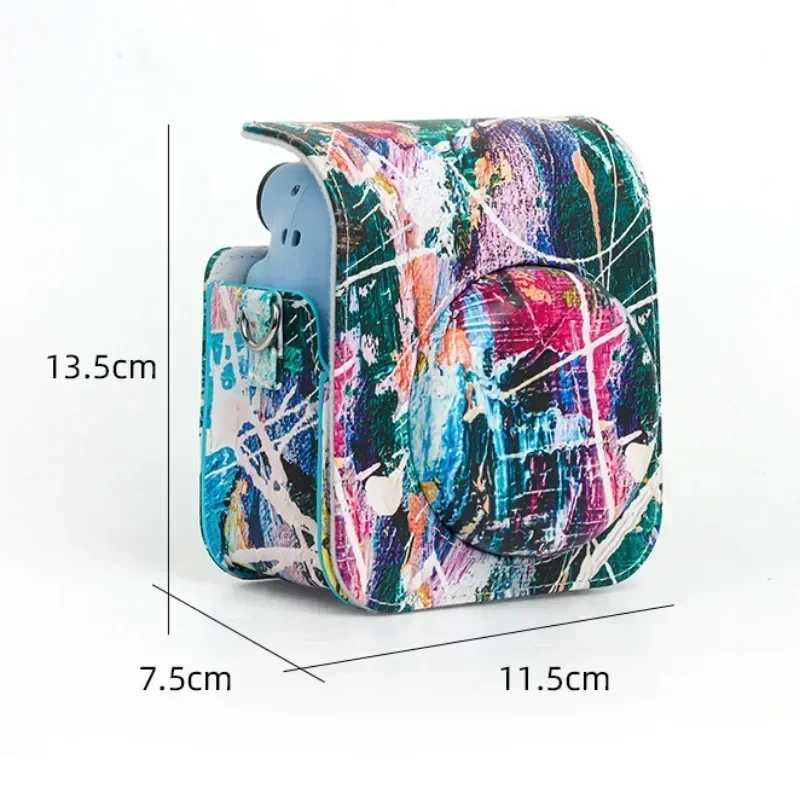 Чехол для камеры из искусственной кожи Fujifilm Instax Mini 12 сумка мгновенной цветной