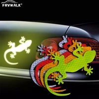 car reflective sticker safety warning mark cars auto exterior accessories night driving warning gecko strip light reflector