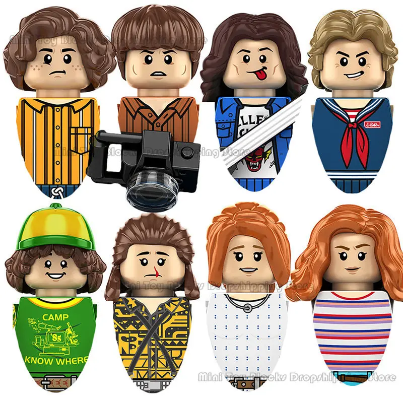

CY1001 KF6167 KF6172 Stranger Things Building Blocks Mini action toy figures Movies dolls Educational assemble Toys Kids Gifts