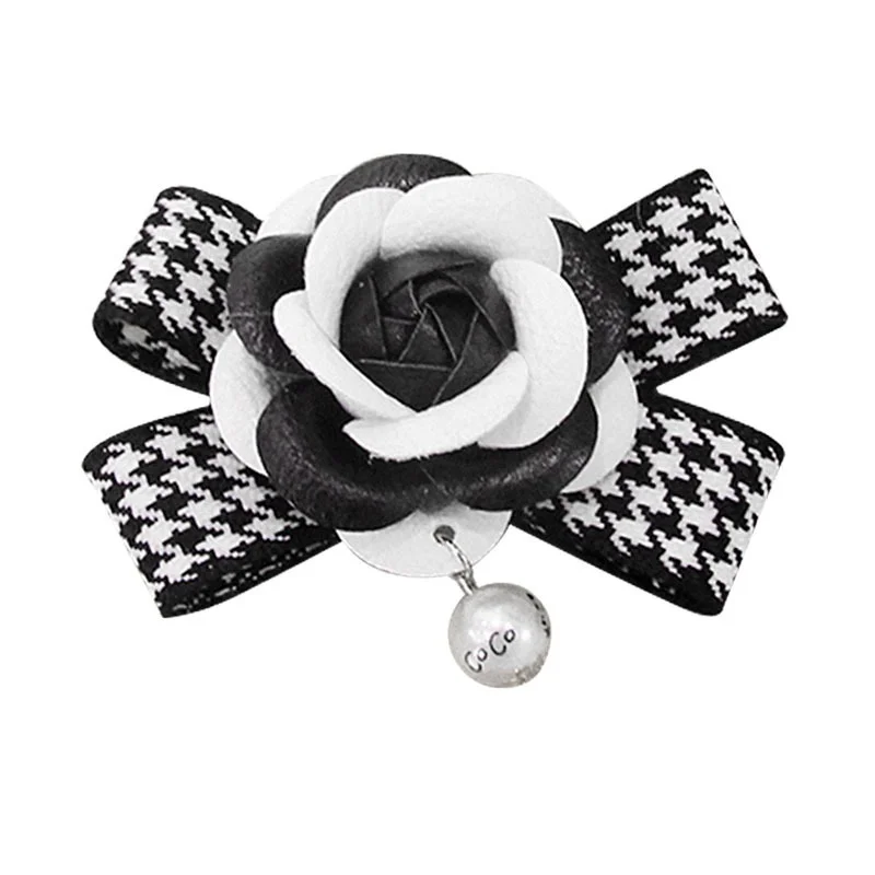 Корейский модный тканевый жемчуг Камелия цветок броши бант Broches Женские