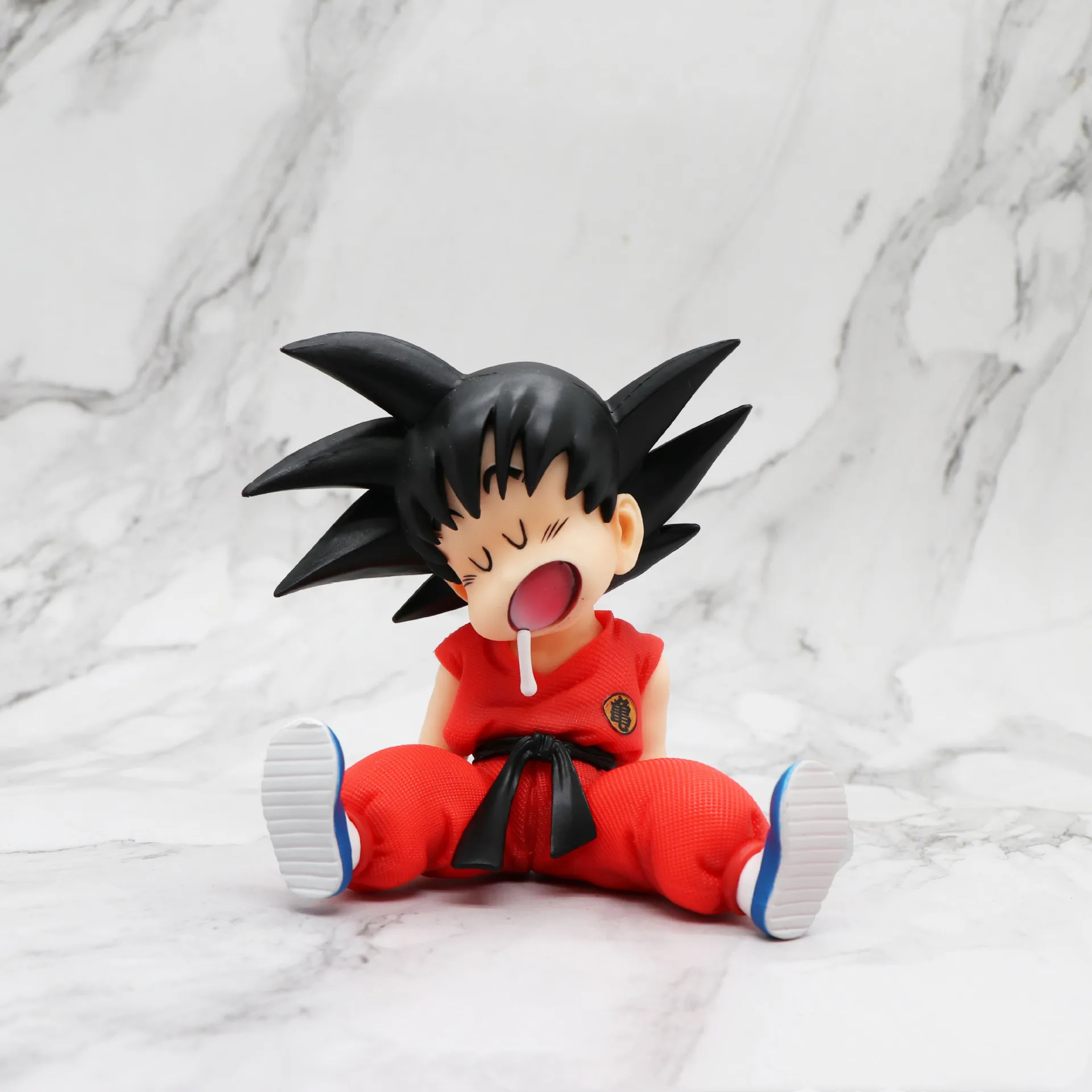 

Anime Figure Son Goku Dragon Ball Z Action Figurals Sleeping Scene Goku Childhood GK PVC Toys Children Doll DBZ Juguetes Model