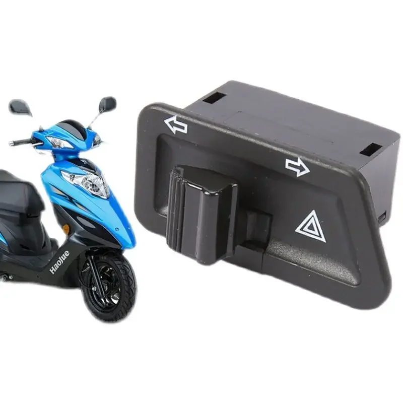 

1 шт., двойная вспышка, 3-контактный указатель поворота, кнопка переключателя стартера для скутера GY6, переключатели 50cc 125cc 150cc