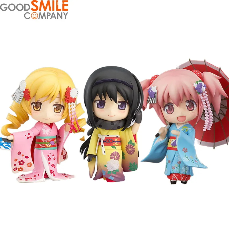 

In Stock Original Good Smile Nendoroid GSC 770 Mami Tomoe&GSC 722 Akemi Homura&GSC 332 Madoka Kaname Geisha Ver Action Figure