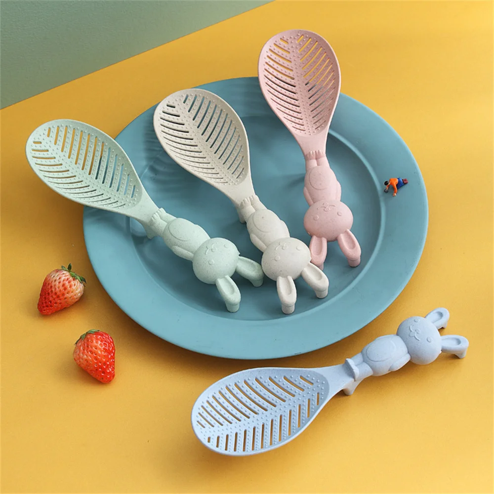 

Household Non-stick Rice Kitchen Tools Cute Small Rabbit Handle Design Kitchen Rice Cooker Modern Simplicity Rice Shovel Kitchen