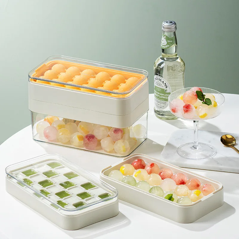 

Форма для льда в виде шара/квадратного кубика с крышкой, 18/28