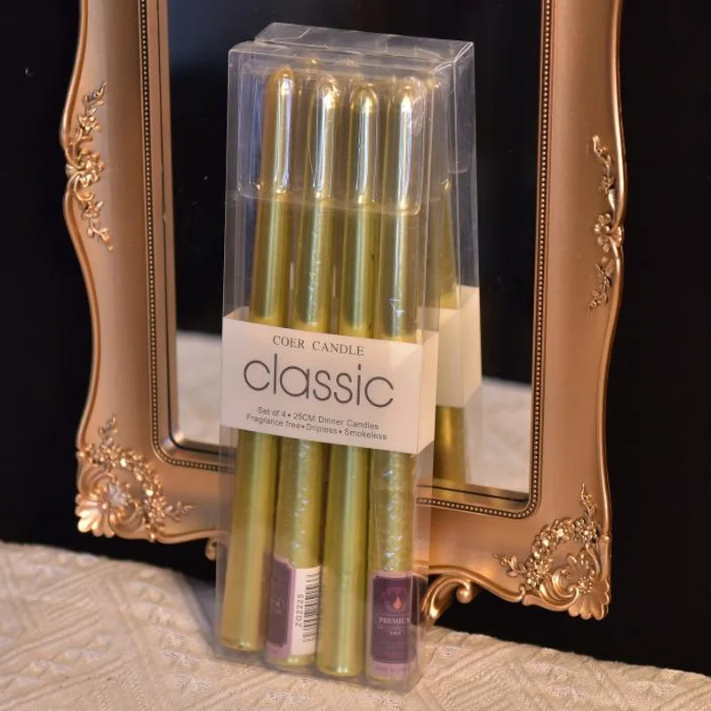 

Классические электроплатированные свечи, набор из 4 штук