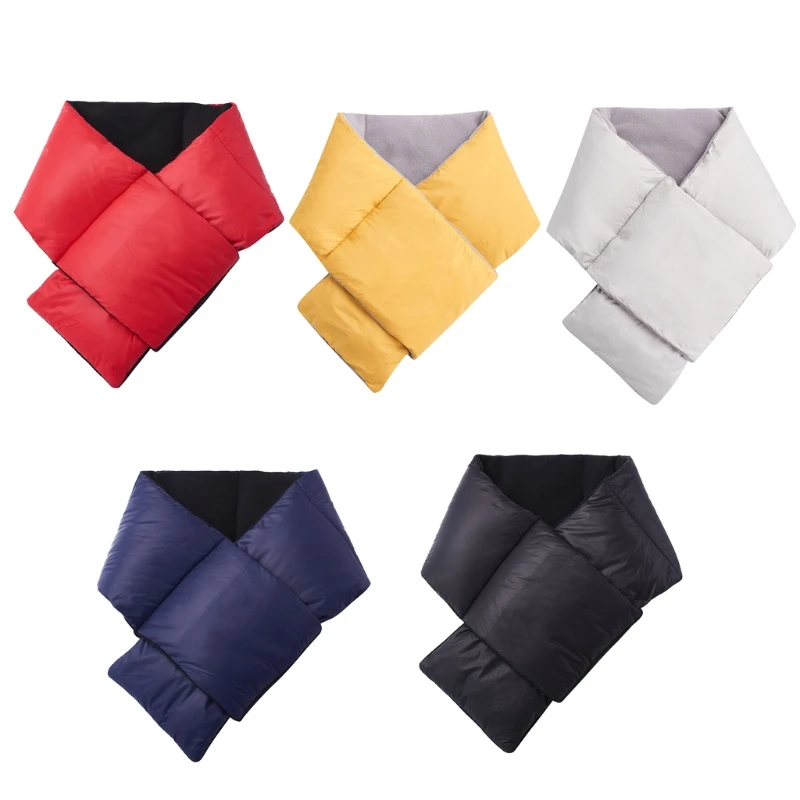 

Outdoor Adult Cotton Down And Protection Warm Solid Winter Windproof Scarf Neck Scarf Womens Neck Scarf for Women Men
