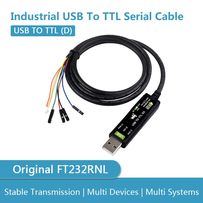 Промышленный последовательный кабель USB к TTL (D) оригинальный FT232RNL стабильная