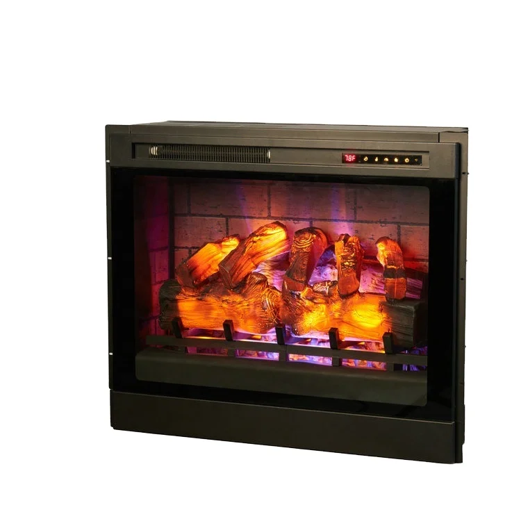 Full-screen Insert Heater Indoor 3d Flames Led Electric Fireplace Decor