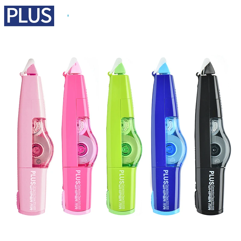 

Japan PLUS WHIPER Mini Roller Correction Tape Color Replaceable Core Correction Tape Stickers Stationery Office School Supply