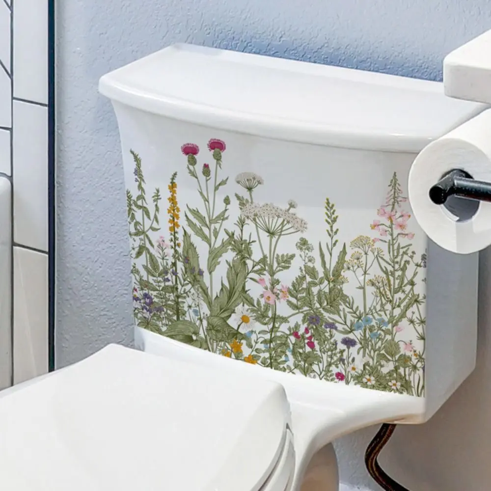 

Различные зеленые растения, цветы, настенные Стикеры, декор для ванной и туалета, наклейки для гостиной, кабинета, украшение для дома, самокл...