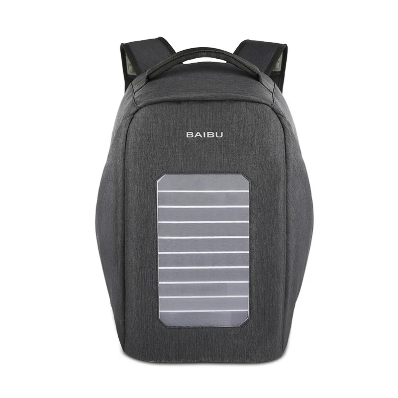 

Solar charging backpack men anti-theft computer backpack waterproof travel large capacity student school bag