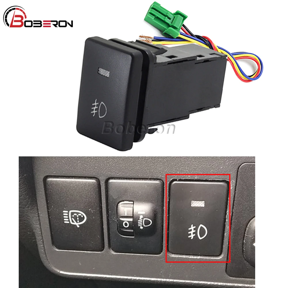 

1PC Car LED Light Front Fog Light Switch Button With Connection Wire For Mitsubishi Outlander 2013 2014 2015 2016 2017 2018 2019
