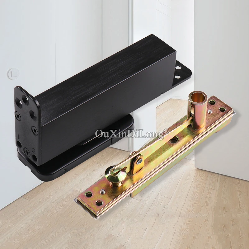 

HOT 10Sets Heavy Hidden Door Pivot Hinges Auto Soft Close 90 Degree Positioning Hydraulic Buffer Door Hinges Install Up and Down