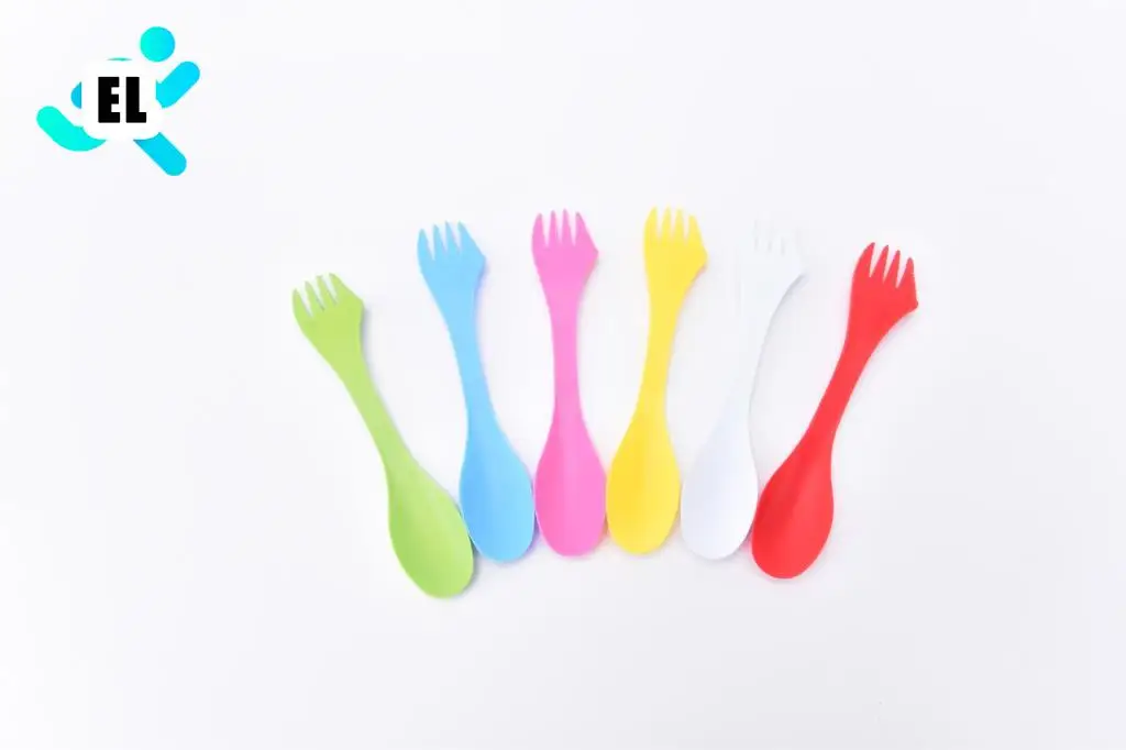 

Вилка ложка 6 шт./компл., многофункциональные столовые приборы для кемпинга и походов, вилка ложка-гаджет для путешествий