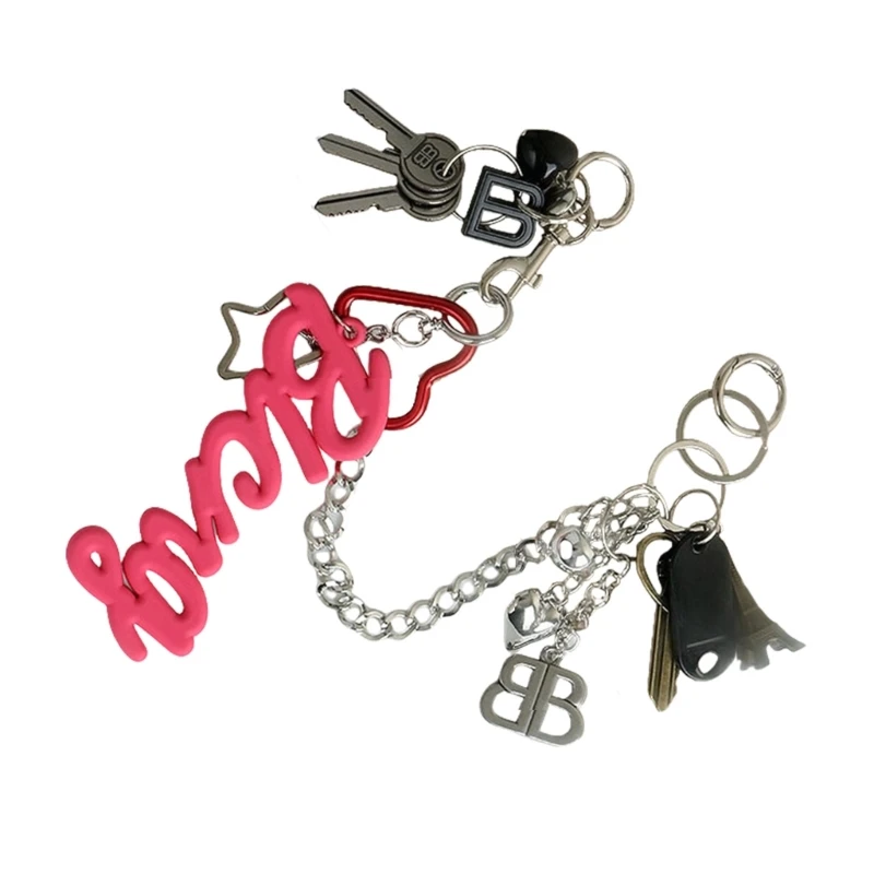 Портативная силиконовая подвеска-брелок с художественными граффити для