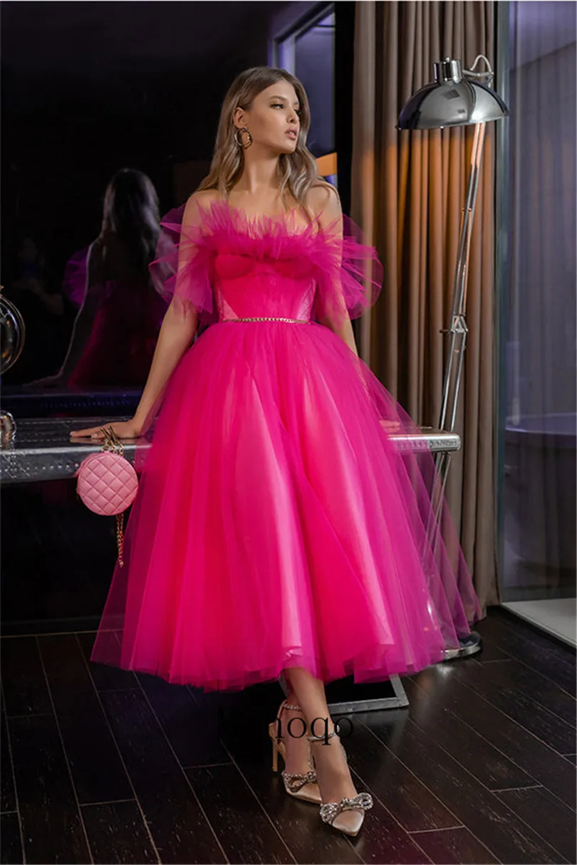 

Elegant Tulle Sweetheart Ball Gowns Long Prom Dresses 2022 Strapless Prom Dress A Line Princess Wedding dress