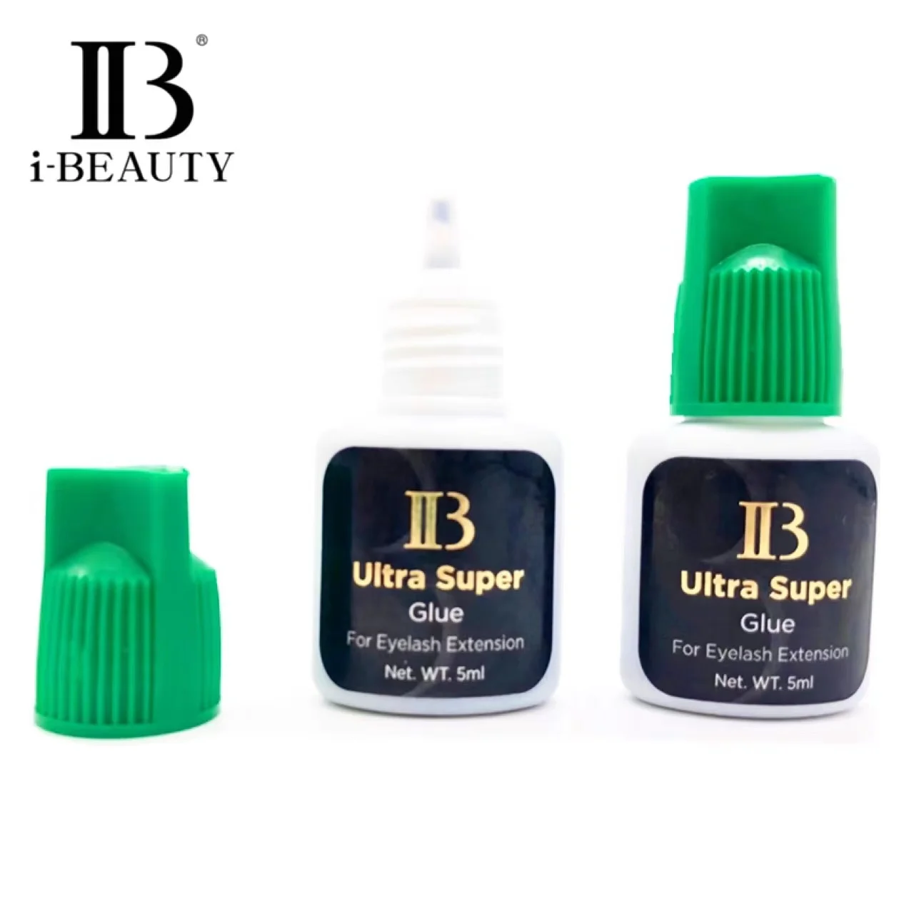 

2 bottles/lot IB Ultra Super Glue Individual Fast Drying Eyelash Extensions Glue Green Cap 5ml/bottle Free Shipping