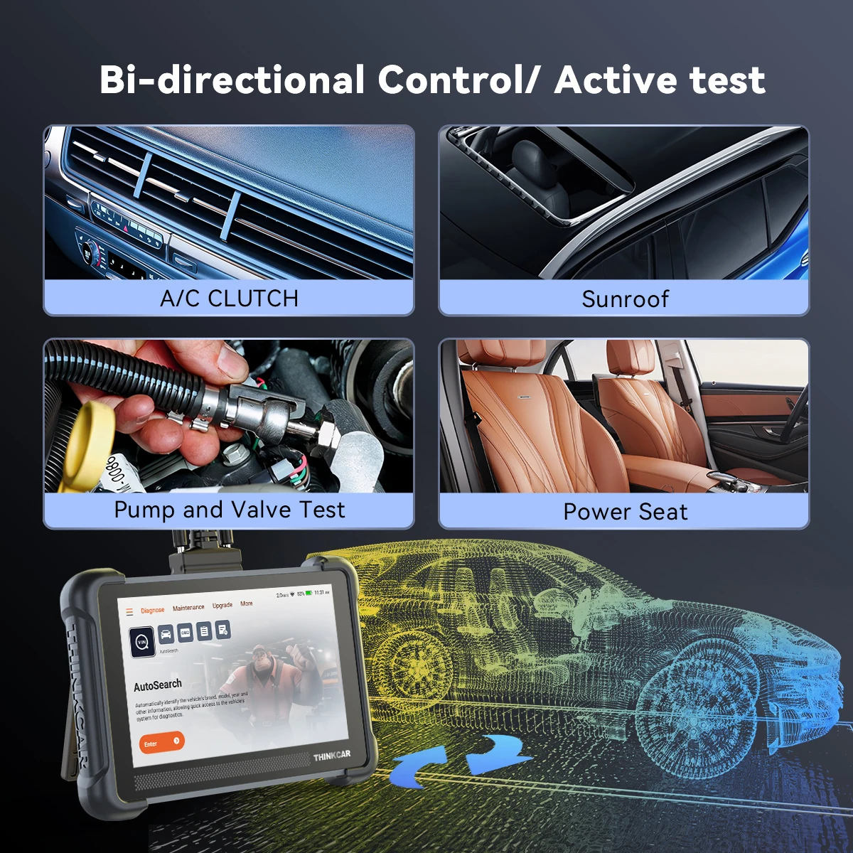 Глобальная версия THINKSCAN 672 OBD2 сканер: пожизненно бесплатные диагностические инструменты для автомобилей, полная система, 28 функций сброса, тестирование актуаторов, CANFD, 2+32 ГБ ПЗУ (art.: 3920d7dfc151c) - 3920d7dfc151c