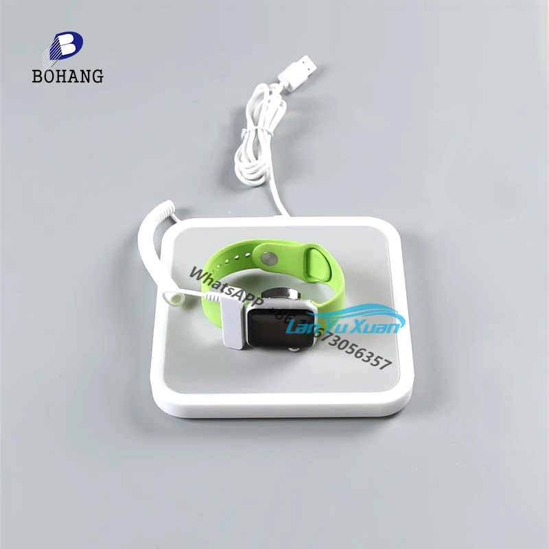 

2 Sets BoHang Good Quality S73 Anti-theft Magnetic Watch Holder Smart Watch Charging Display Stand With Alarm Watch Display