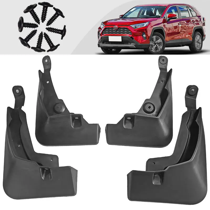 

4Pcs Car Mudguards Splash Guard Anti Sludge for Toyota RAV4 2020 Scratch Resistant Fender Mud Flaps Car Accessories