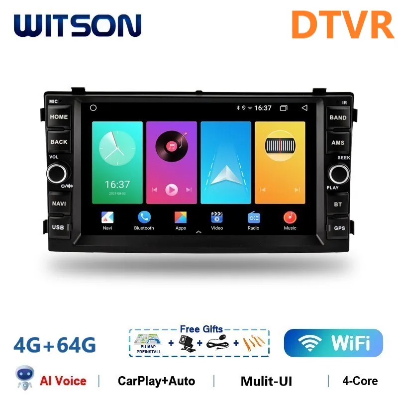 

WITSON 7 дюймов Android 14 АВТОМОБИЛЬНЫЙ РАДИО GPS для KIA CEED 2007 2008 2009 Carplay Автомобильный мультимедийный стереоплеер Auto Audio Navi Stero