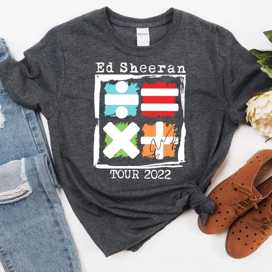 Camiseta de concierto de Ed Sheeran 2022, camiseta de The Mathletics, Álbum de Música inspirado en Ed Sheeran, camisetas de verano Kawaii, regalo para Fans