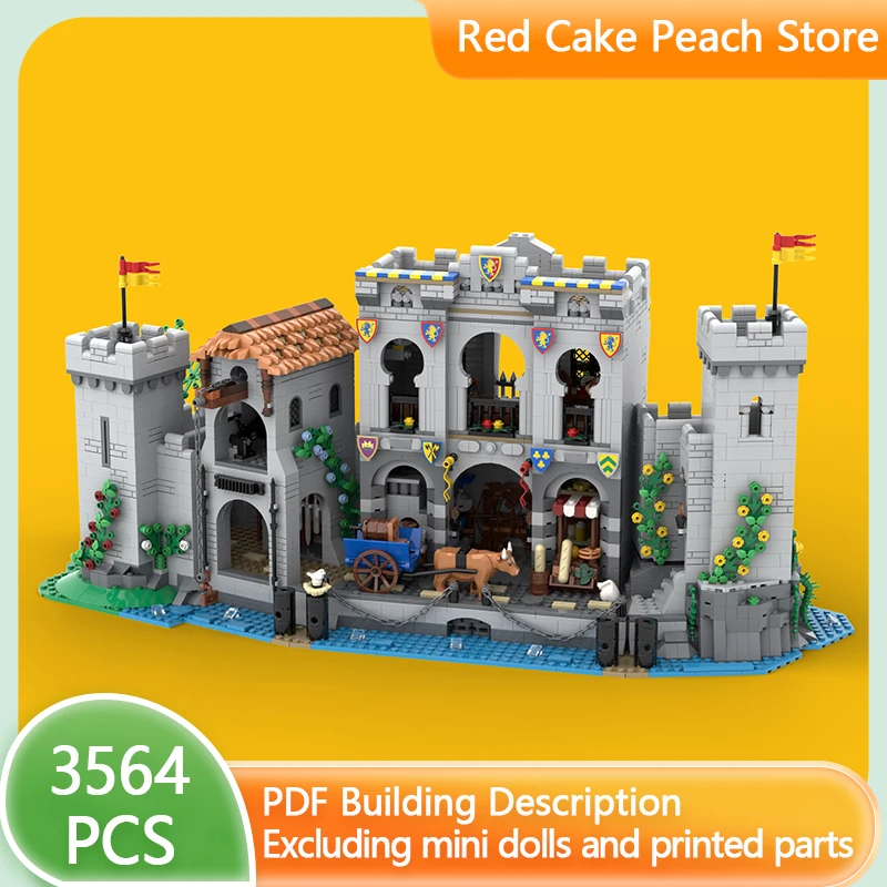 Модель MOC для строительства средневековой улицы модульная технология сборки