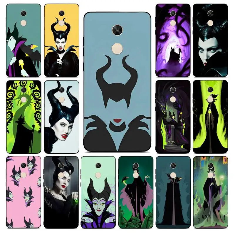 

Disney Maleficent Witch Phone Case for Redmi Note 8 7 9 4 6 pro max T X 5A 3 10 lite pro