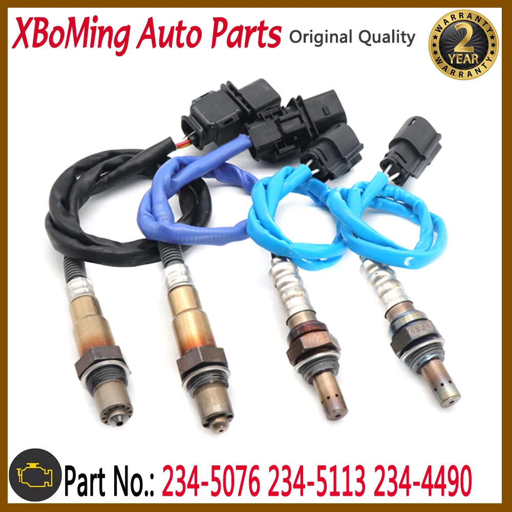 4PCS 234-4490 234-5076 234-5113 Upstream & Downstream Lambda Oxygen O2 Sensor For Ford F-150 3.5L V6 2011-2014