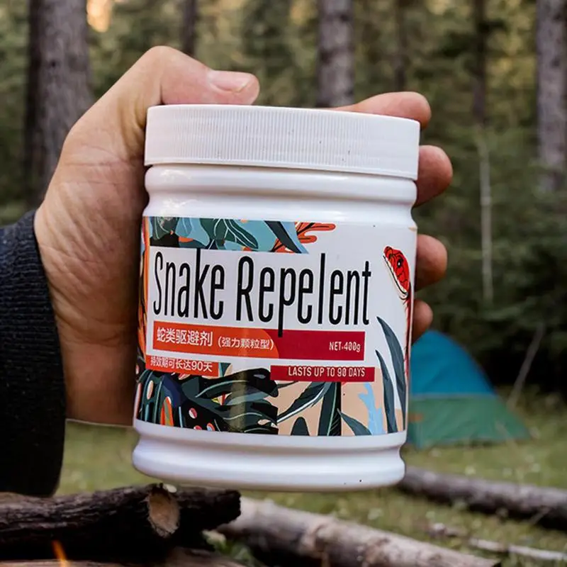 Фото Отпугиватель змей для двора, мощный отпугиватель змей, отпугиватель змей для двора, 400 г, инструмент для отпугивания порошка реальности для домашних ферм №4