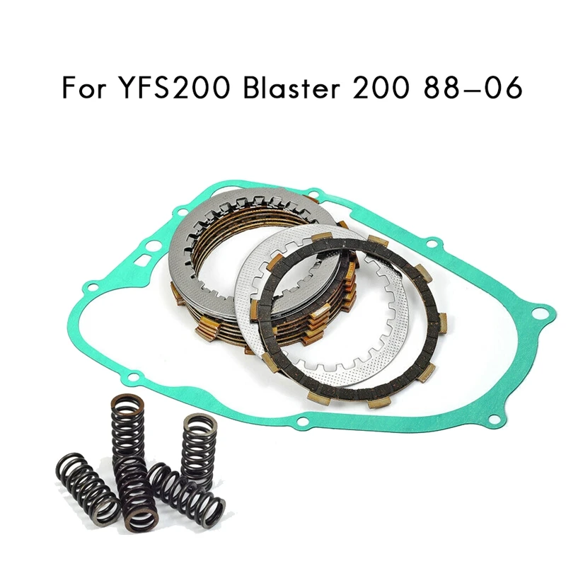 

Clutch Kit Clutch Friction Plates Heavy Duty Springs & Cover Gasket for Yamaha YFS200 Blaster 200 1988-2006