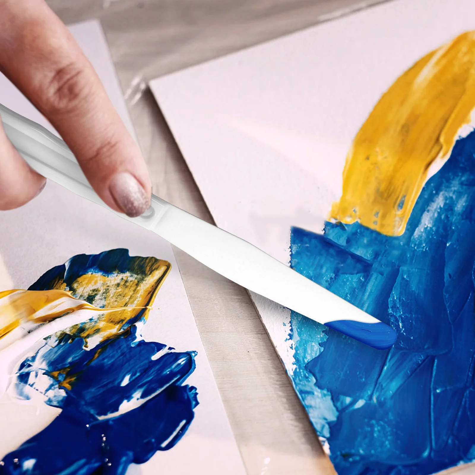 Инструменты для масляных красок художественные ножи пластиковая палитра