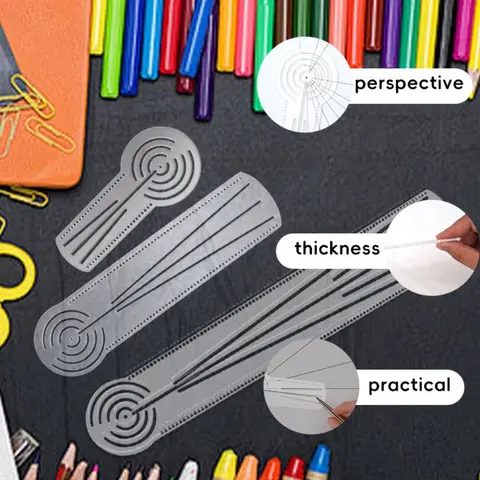 Прозрачный акриловый шаблон для рисования мандал