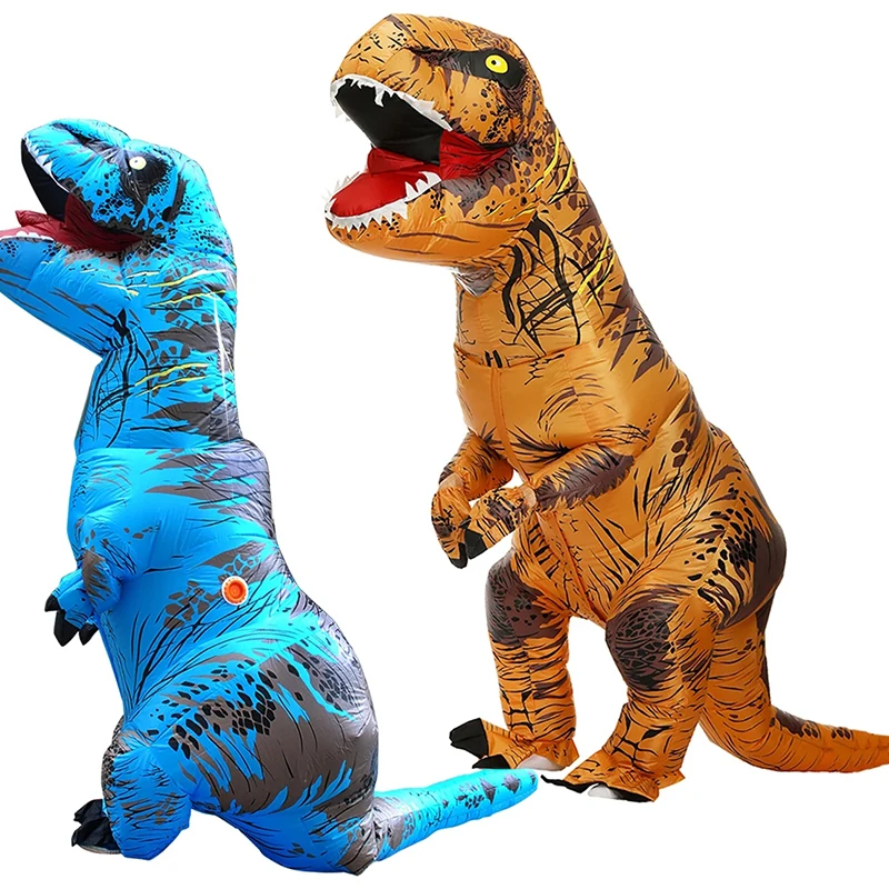 Хэллоуин Талисман T-Rex Динозавр Надувной Костюм Мультяшная Кукла Реквизит