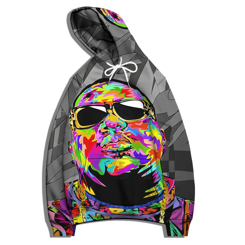 Толстовка Мужская/Женская в стиле хип-хоп с принтом черепа