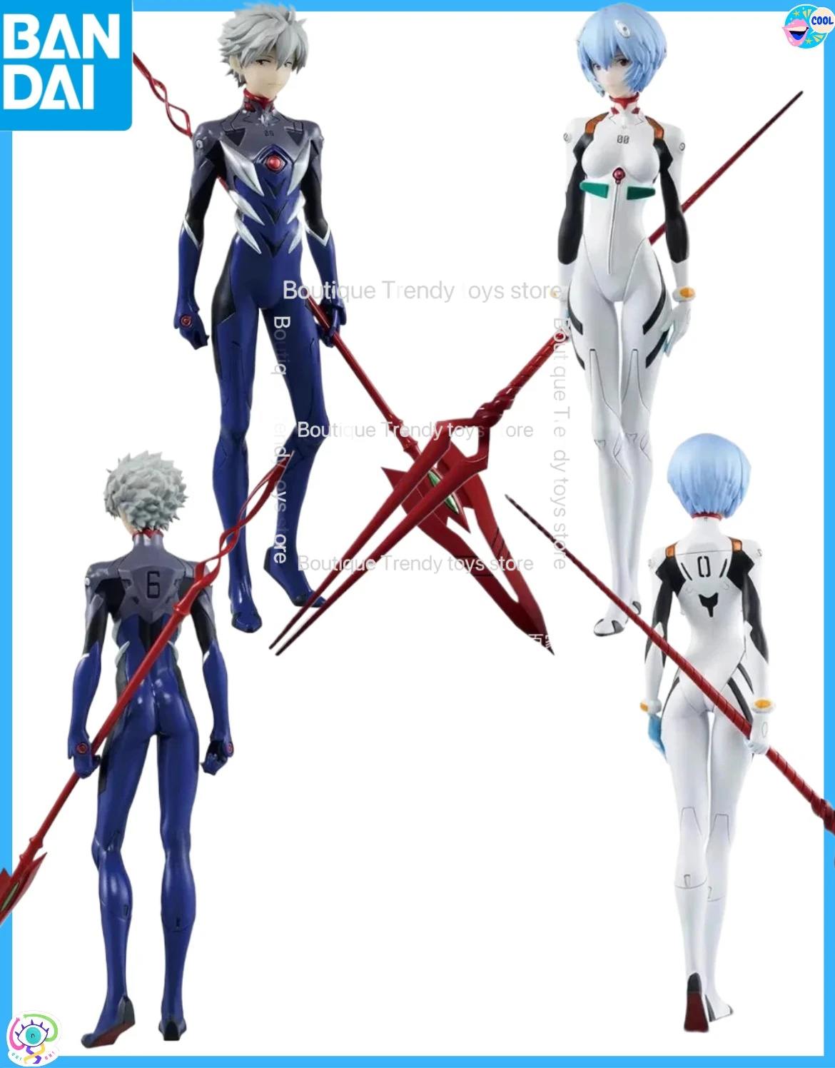 Фото Оригинальные фигурки Bandai Ichiban Kuji по аниме «Евангелион»: Нагиса, Кацуру, Аянами Рей (ПВХ, коллекционные модели) №1