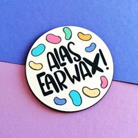 alas earwax art perfect magic brooch metal badge lapel pin jacket jeans fashion jewelry accessories gift